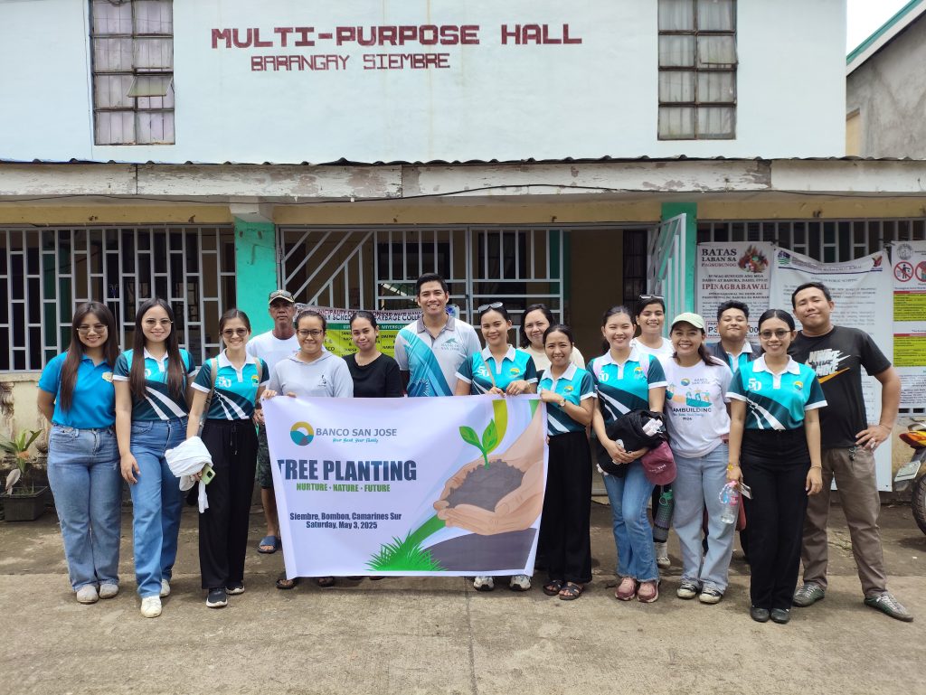 Pagtanom para sa Kagabsan: Tree Planting Activity by Bank of San Jose in Bombon