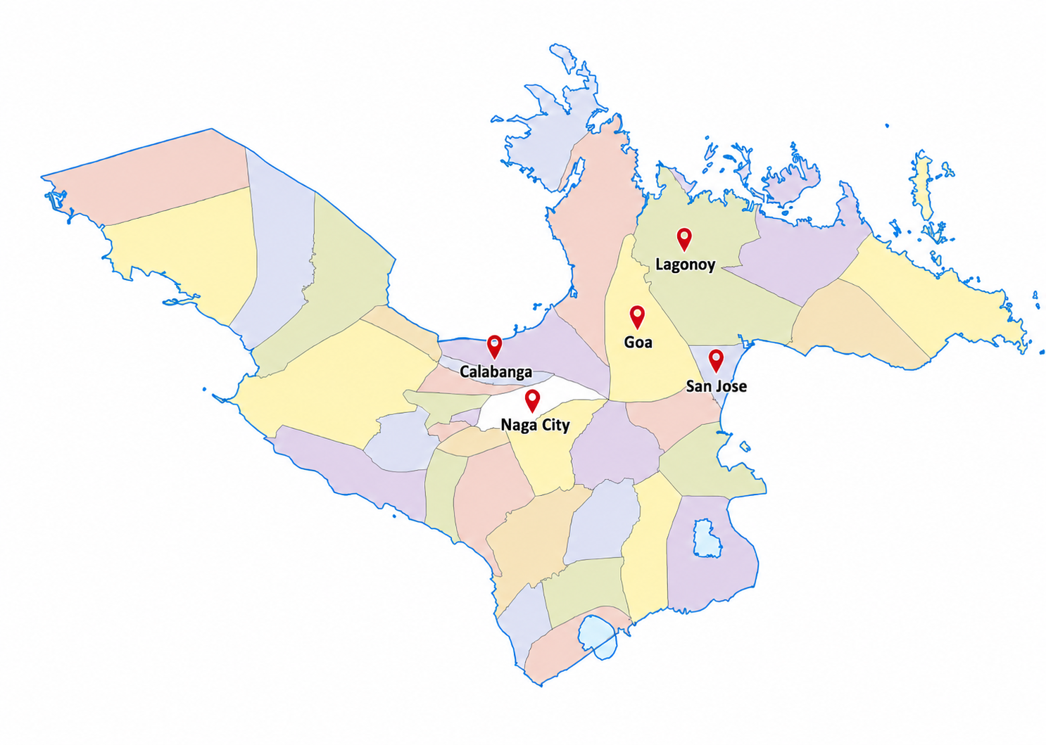 Banco San Jose branch map preview